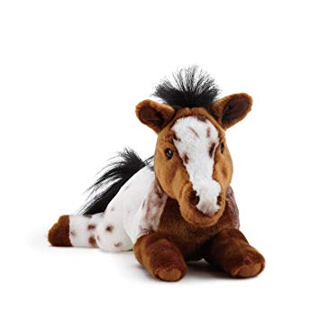 Laying Large Appaloosa Horse Spotted Children's Plush Stuffed Animal