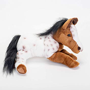 Laying Large Appaloosa Horse Spotted Children's Plush Stuffed Animal