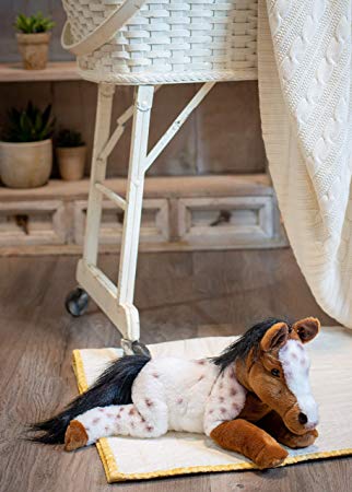 Laying Large Appaloosa Horse Spotted Children's Plush Stuffed Animal