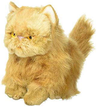 Small Persian Cat Friend Muted Orange Children's Plush Stuffed Animal Toy